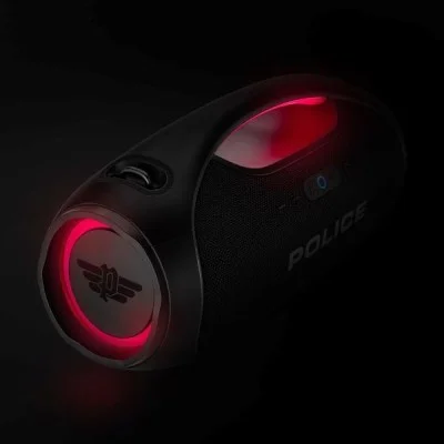 Police Boombox Speakers - Black